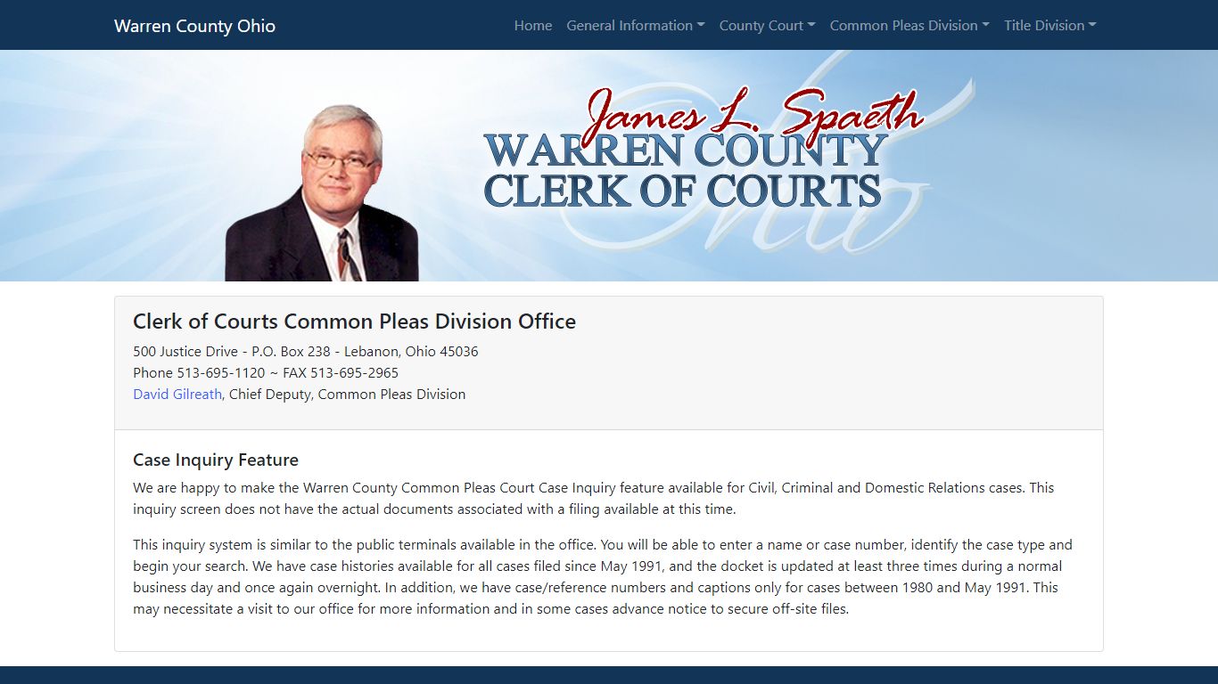 Clerk of Courts - Warren County Ohio